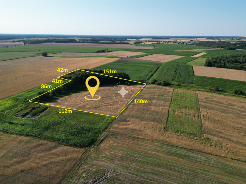 Działka rolna 1,7 Ha Okczyn Gmina Kodeń