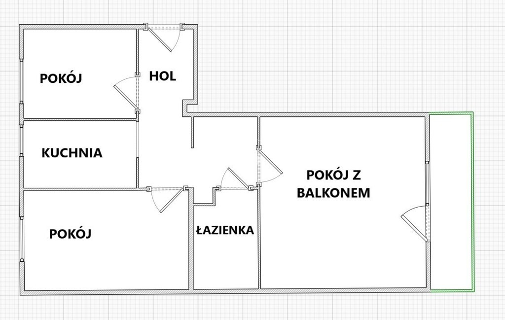 M4 Cieszyn w otoczeniu zieleni