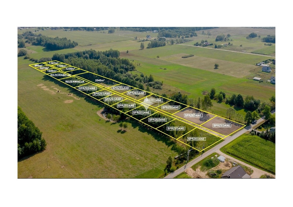 Atrakcyjne działki budowlane, 2540 m2,Łubniki
