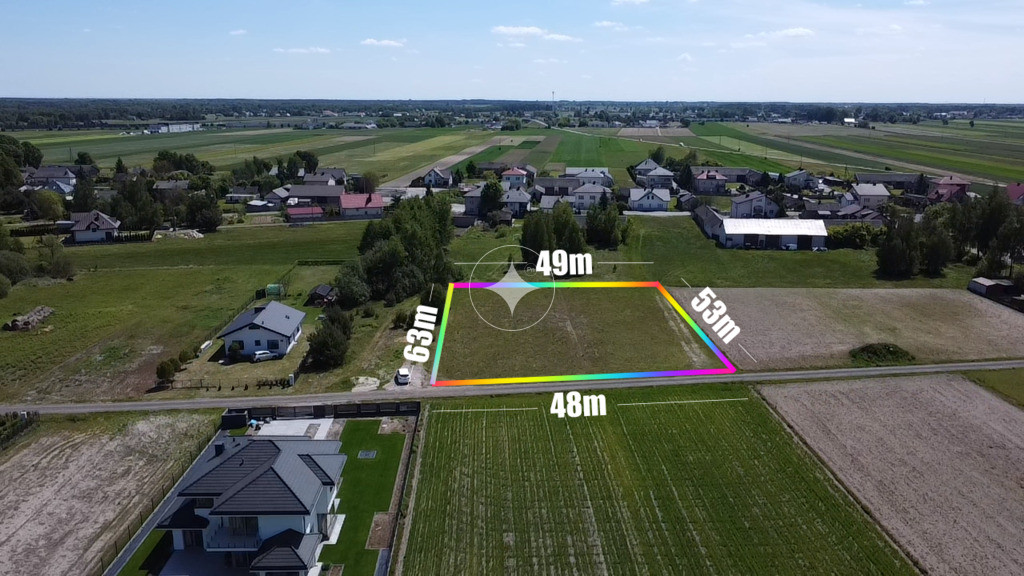 Działka 2833m2 z warunkami zabudowy Lasków
