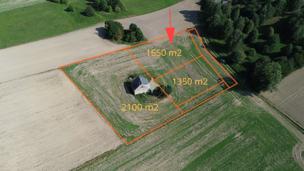 Działka na sprzedaż o pow.1650 m2 w Suszkach