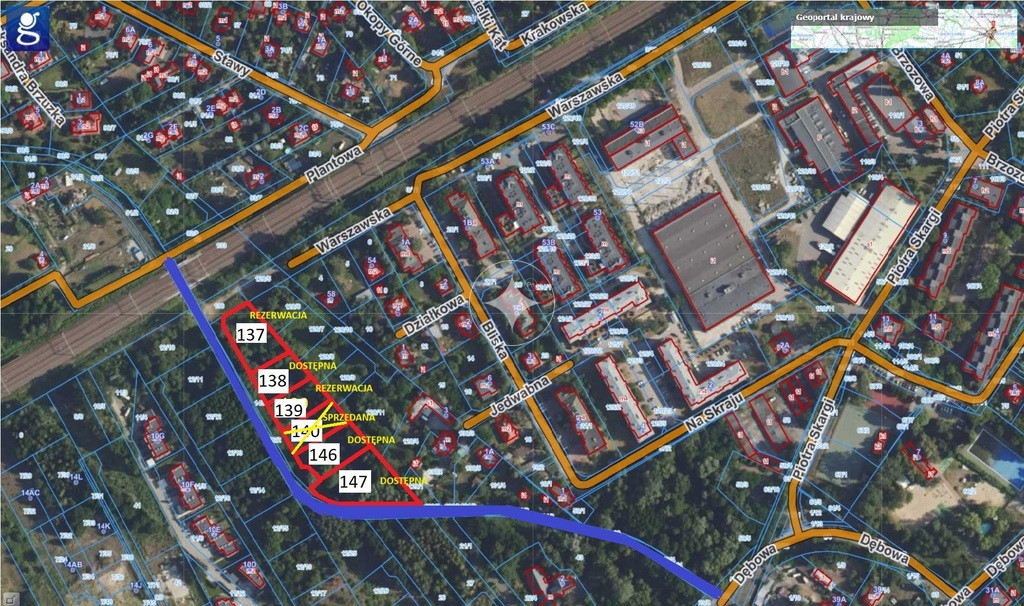 Działka 1500m2  w Milanówku