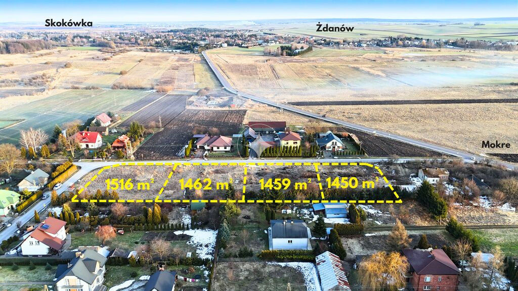 14 arowe działki budowlane Mokre. Obrzeża Zamościa