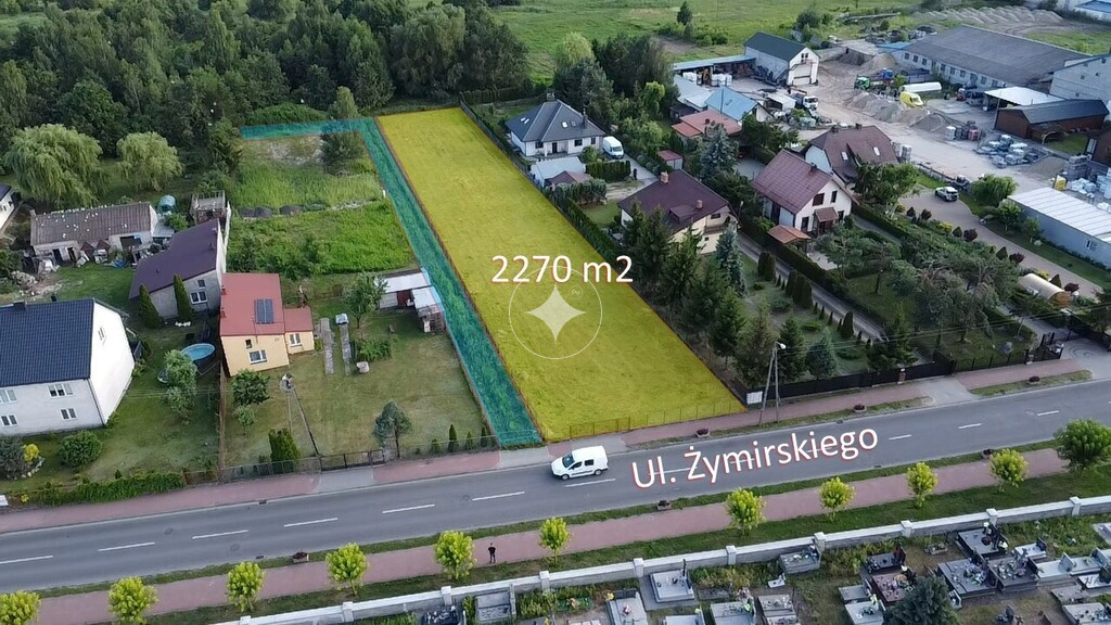 Działka budowlana 2270 m2 w centrum Klembowa