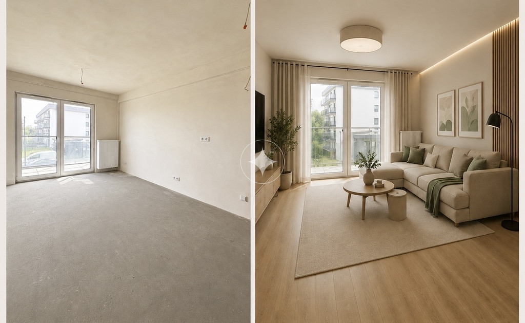 Mieszkanie 45m2/3 pokoje/balkon/kredyt bez wkładu