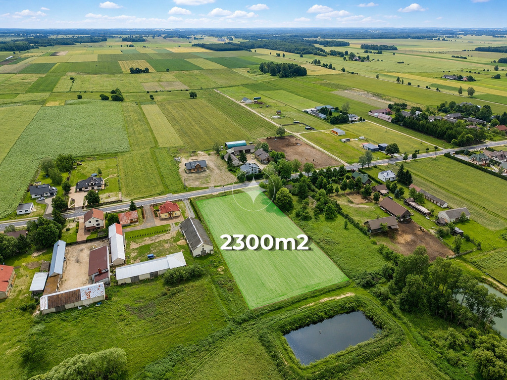 Działka 2300 m² z warunkami zabudowy