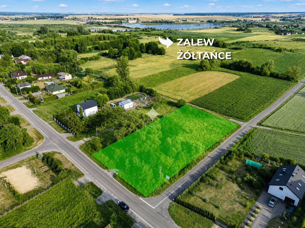 Działka budowlana o powierzchni 2400 m2- Żółtańce
