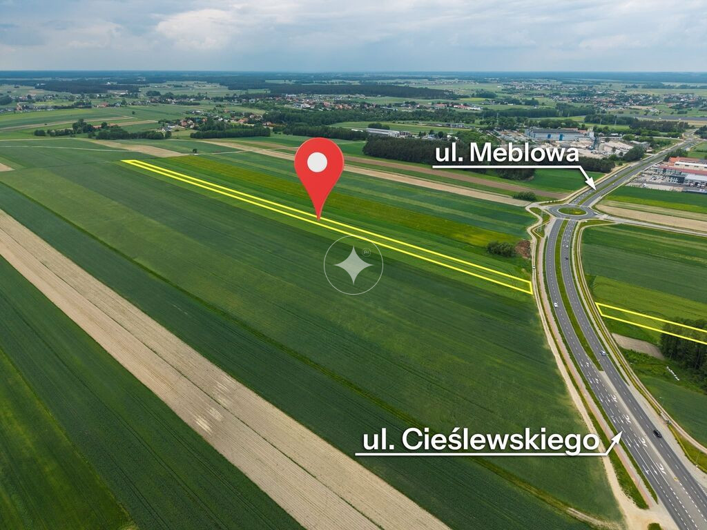 Działka inwestycyjna– ul. Cieślewskiego
