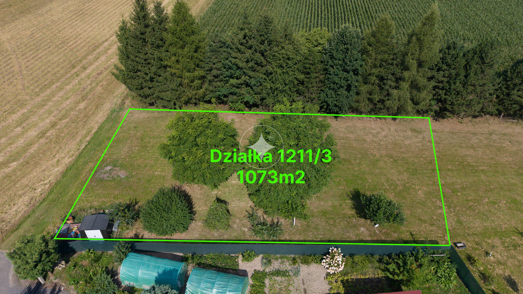 Działka budowlana w Trójcy – powierzchnia 1073 m²