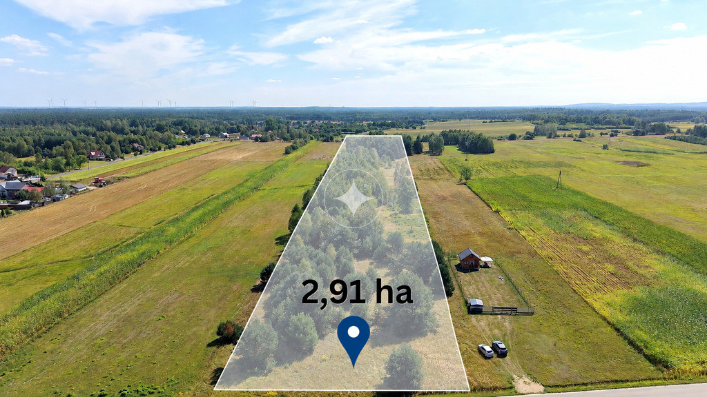 Działka rolna 2,91 ha na Jurze | Żuraw gm. Janów