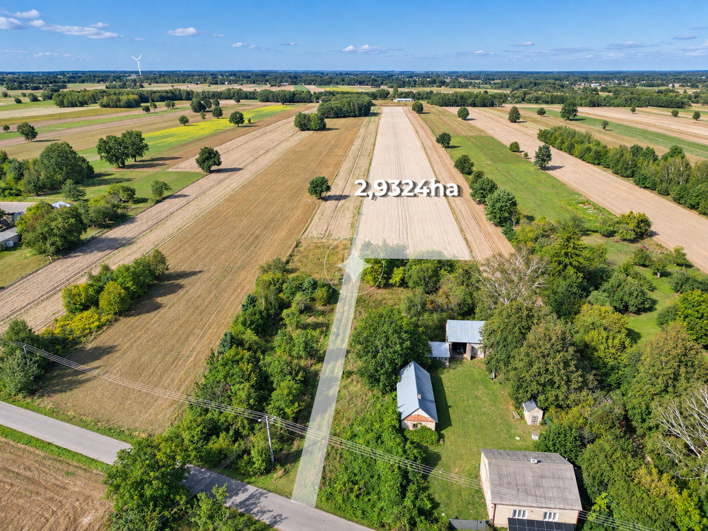 Zadbana działka rolna 2,93 ha – Kamionka
