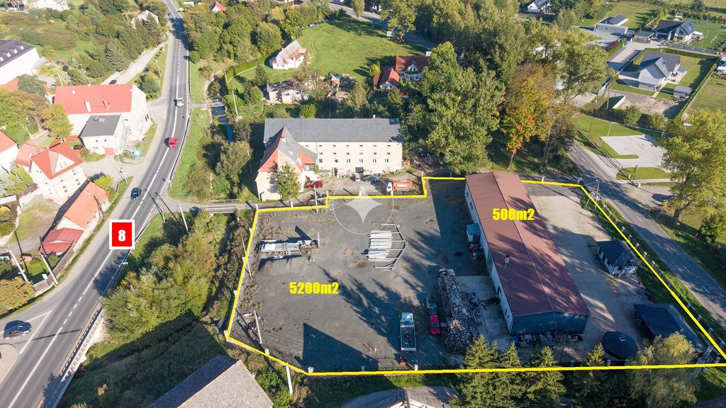 Obiekt komercyjny z dużym placem przy DK8 Gotowy biznes warsztat