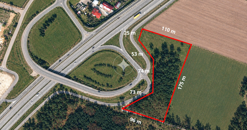 Działka inwestycyjna przy S8 - Lubochnia