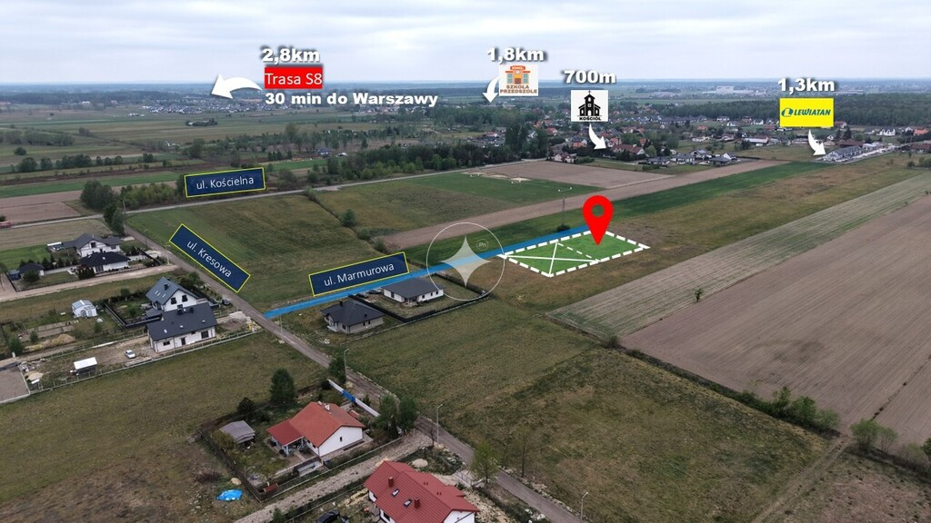 DZIAŁKA Z WZ | 1000 m² | Wola Rasztowska